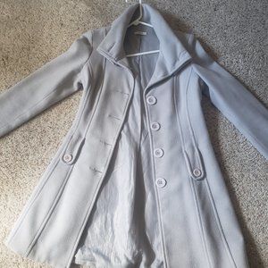 Grey womens fashion coat